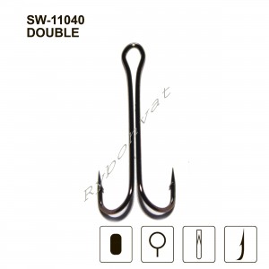 Двойник удлиненный MiniMax Double Hook №8  BLN10шт.SW-11040-8