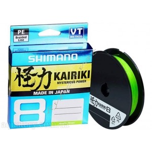 Шнур Shimano Kairiki 8 PE (Mantis Green) 150m 0.16mm 10.3kg
