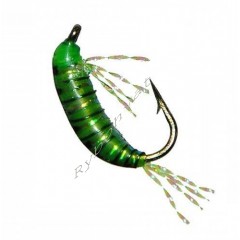 Мормышка STRIKE имитация рачка бокоплава UV Shrimp 3D - Light/green [светло-зелен] (#12, 0,31г, 1,2с