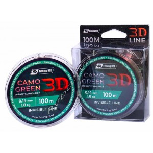Леска FR 3D Camo Green 100m  0,33mm 12,6кг