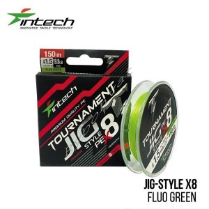 Шнур плетеный Intech Tournament Jig Style PE X8 Lime Green 150m (1.5 (19.8lb / 9.0kg))