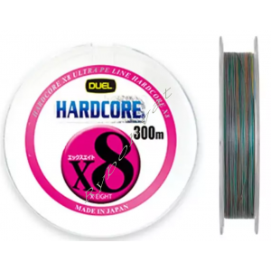 Шнур Duel Hardcore X8 300m 5Color Yellow Marking 16kg 0.24mm #2.0