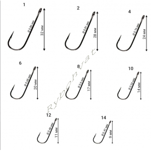 Гачок одинарний Crazy Fish Round Bent Joint Hook №2 10 шт