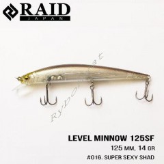 Воблер Raid Level Minnow (125mm, 14g) (016 Super Sexy Shad )