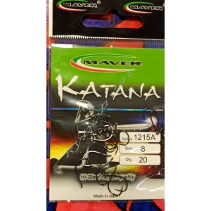 Крючки "Katana" Япония(20 шт/уп) - 1215А №8 MAVER