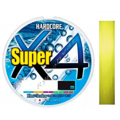 Шнур Duel Hardcore Super X4 150m Hi-Vis Yellow 10.0kg 0.21mm #1.5