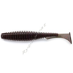 Силикон FishUp U-Shad 4" (8шт), #050 - Green Pumpkin Brown/Red & Purple (уп)