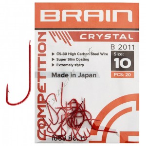Крючок Brain Crystal B2011 #14 (20 шт/уп) ц :red