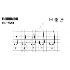 Крючки "Fishing ROI" S59 №6 (уп.10шт)