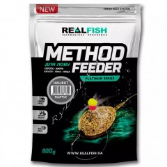 Прикормка Real Fish Premium Series Method Feeder Палтус 0.8kg