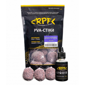ПВА - стіки "SPORT" Монстер краб + 50мл Ліквіду, RPF-UA