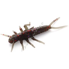 Силикон FishUp Stonefly 0.75" (12шт), #050 - Green Pumpkin Brown/Red & Purple (уп)