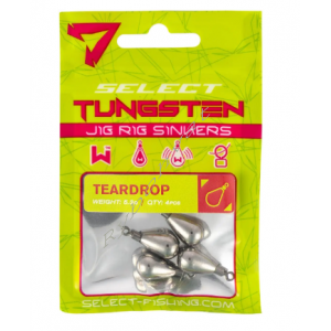 Груз-головка Select Крапля джиг-ріг вольфрам 7.1g (4 шт/уп)