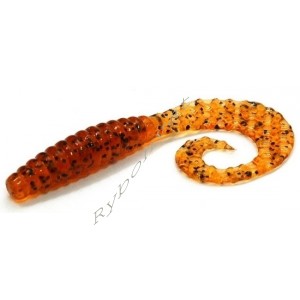 Приманка Bait Breath  Curly Grub 3,5" (10шт) (Ur22 Orange/pumpkin/seed)