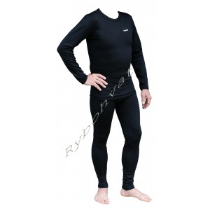 Термобілизна чоловіча Tramp Warm Soft комплект (футболка+штани) чорний UTRUM-019-black-2XL