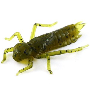 Силикон FishUp Dragonfly 1" (10шт), #074 - Green Pumpkin Seed