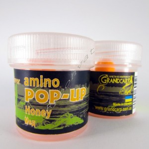 Бойли POP-UPs Amino Honey (Мёд), Ø10-8 мм, банка, 15шт.