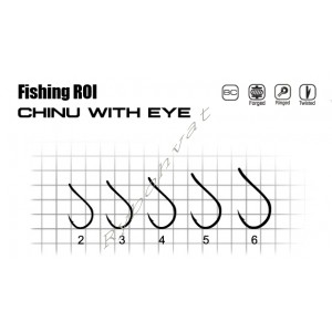 Крючки "Fishing ROI" Chinu with Eye №5 (уп.10шт)