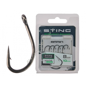 Гачок Brain Sting Straight Shank #8 (10 шт/уп)