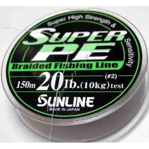Шнур Sunline Super PE 150м (зел) 0.205мм 15LB/7.5кг
