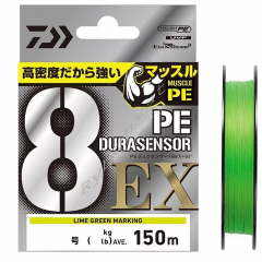 Шнур Daiwa UVF PE Dura Sensor 8EX+SI3 150m LGM 6.8kg 0.148mm #0.8