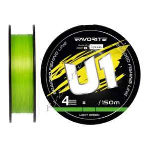 Шнур Favorite U1 PE 4x 150m (light green) #0.5/0.121mm 7lb/3.0kg