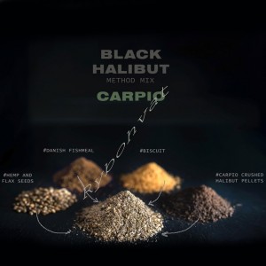 Прикормка Carpio Method Mix Black Halibut
