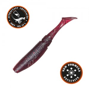 Приманка мягкая SAKURA - SLIT SHAD 50 - 2" - 042 (RED W/BLACK) X 20