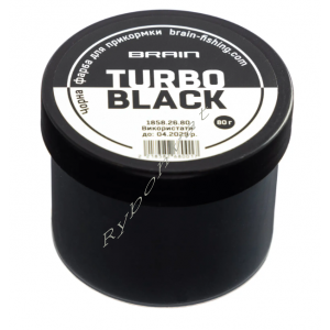 Фарба для прикормки Brain Turbo Black 80g к:black