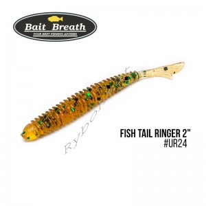 Приманка Bait Breath U30 Fish Tail Ringer 2" (10шт.) (Ur24 Pumpkin・green・seed)