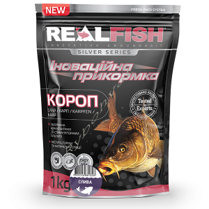 Прикормка Real Fish Короп Слива 1000 гр