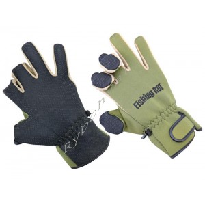 Рукавички неопренові Fishing ROI olive Neoprene gloves  XL