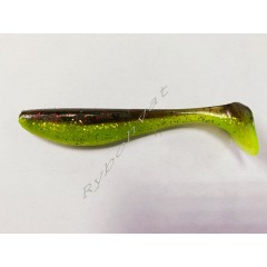 Силикон FishUp Wizzle Shad 3" (8шт),  #203 - Green Pumpkin/Flo Chartreuse