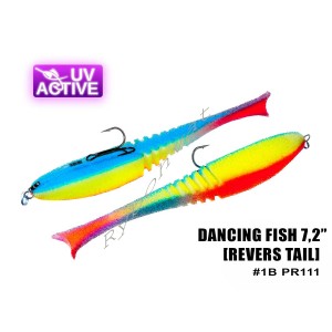 Поролонка 111 Dancing Fish 7,2", (reverse tail), Профмонтаж