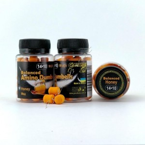 Бойли Balanced Amino Dumbells Honey (Мед), Ø14-10 мм, банка, 50 шт.