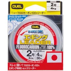 Флюорокарбон Yo-Zuri  Hardcore Leader fluorocarbon 100% 30m  #2.0  4.0 kg (0.235mm)