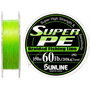 Шнур Sunline Super PE 150м (зел) 0.405мм 60LB/27.2кг