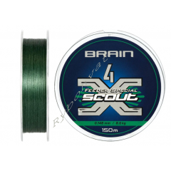 Шнур Brain Scout 4X 150m (deep green) 0.148mm 8.6kg