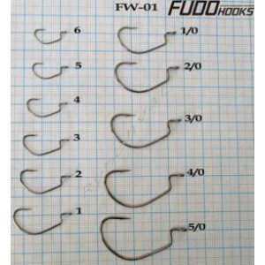 Крючки FUDO WORM FW-01 FN BN 7801 6 (12шт)