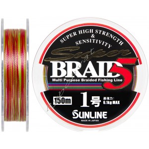 Шнур Sunline Super Braid 5 150m #1.0/0.165мм 6.1кг