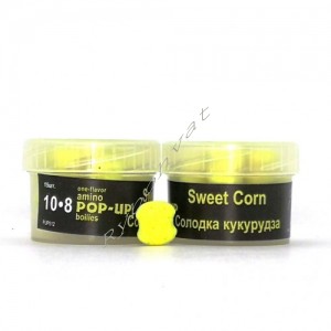 Бойли POP-UPs Amino Sweet Сorn (Солодка кукурудза), Ø10-8 мм, банка, 15шт.