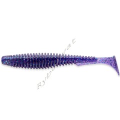 Силикон FishUp U-Shad 3.5" (8шт), #060 - Dark Violet/Peacock & Silver (уп)