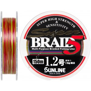 Шнур Sunline Super Braid 5 150m #1.2/0.185мм 7.1кг
