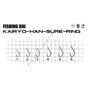 Крючки Fishing ROI kairyo-han-sure-ring №4 (уп13шт)