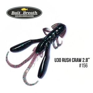 Приманка Bait Breath U30 Rush Craw 2.8" (7шт.) (156 Junebug/green)