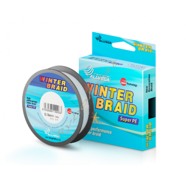 Шнур WINTER BRAID 30м 0,18мм. тест 13,36кг.