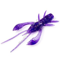 Силикон FishUp Real Craw 1.5" (10шт), #060 - Dark Violet/Peacock & Silver (уп)