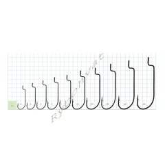 Офсетный крючок Gurza O'SHAUGHNESSY # 8 BN 10 шт.