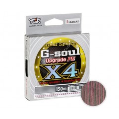 Шнур YGK G-Soul X4 Upgrade 150m #1.2/20lb ц:серый
