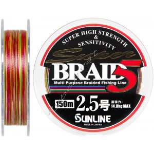 Шнур Sunline Super Braid 5 150m #2.5/0.25мм 14кг